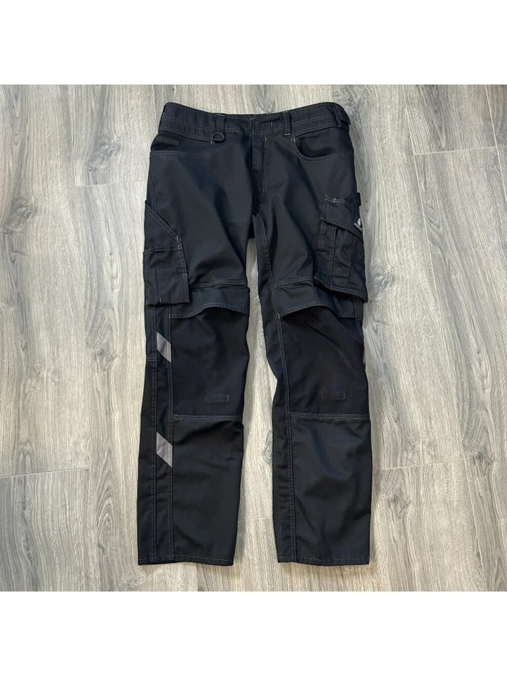 Mascot Pants Mens 34x31.5 Black Workwear Cargo Cordura Reinforced Utility Pocket